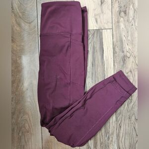RBX Active Maroon Athetic Leggings with Pockets